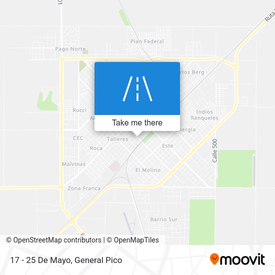 Mapa de 17 - 25 De Mayo