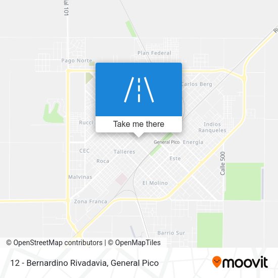 12 - Bernardino Rivadavia map