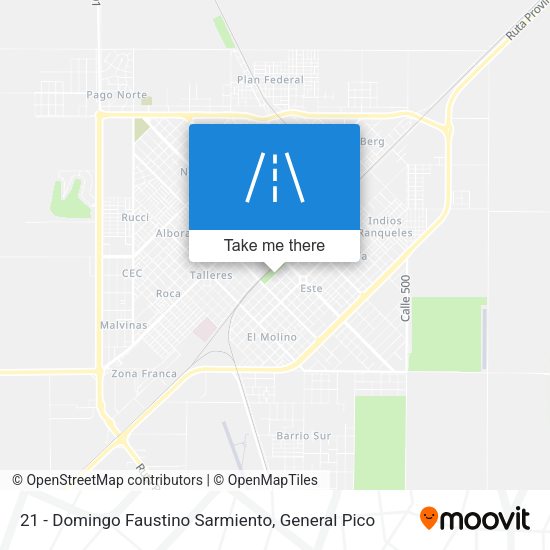 21 - Domingo Faustino Sarmiento map