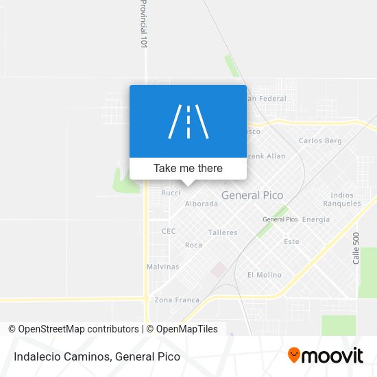 Indalecio Caminos map