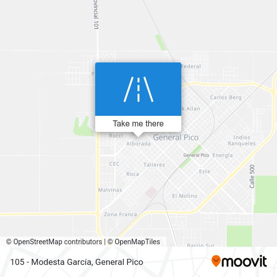 105 - Modesta García map