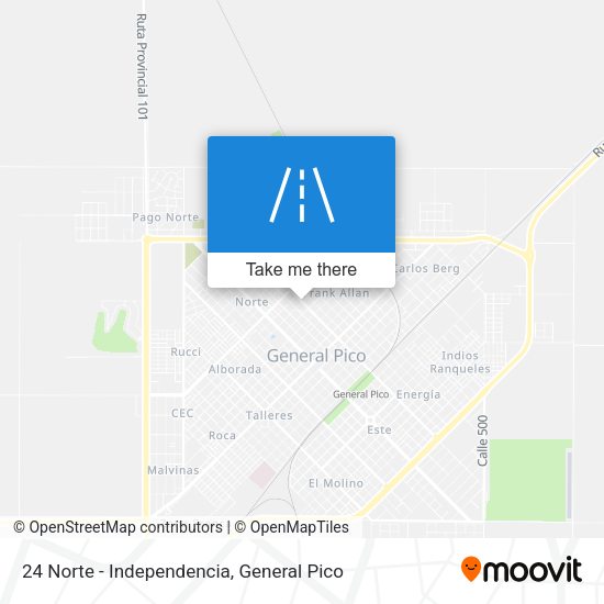 24 Norte - Independencia map