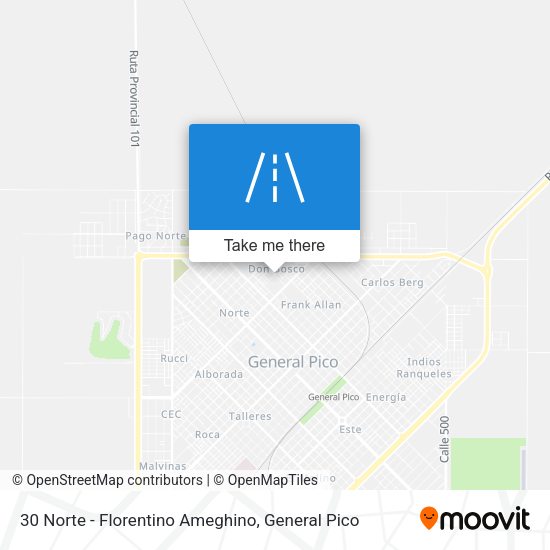 Mapa de 30 Norte - Florentino Ameghino