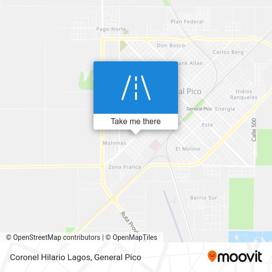 Coronel Hilario Lagos map
