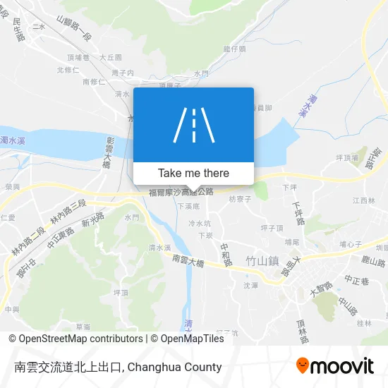 南雲交流道北上出口 map