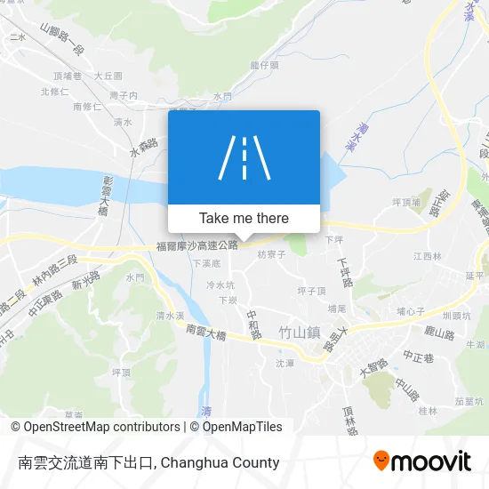 南雲交流道南下出口 map