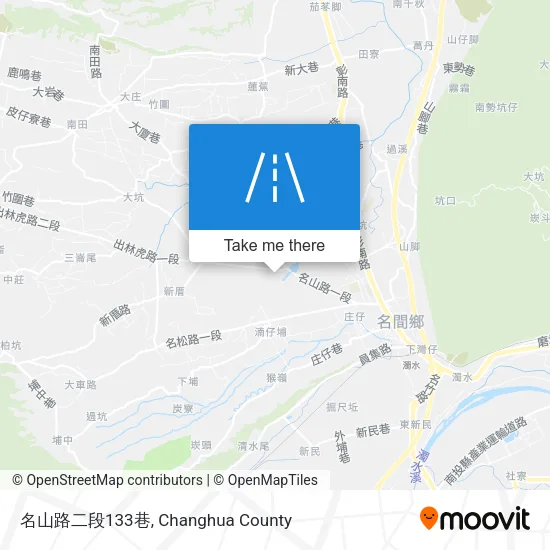 名山路二段133巷地圖
