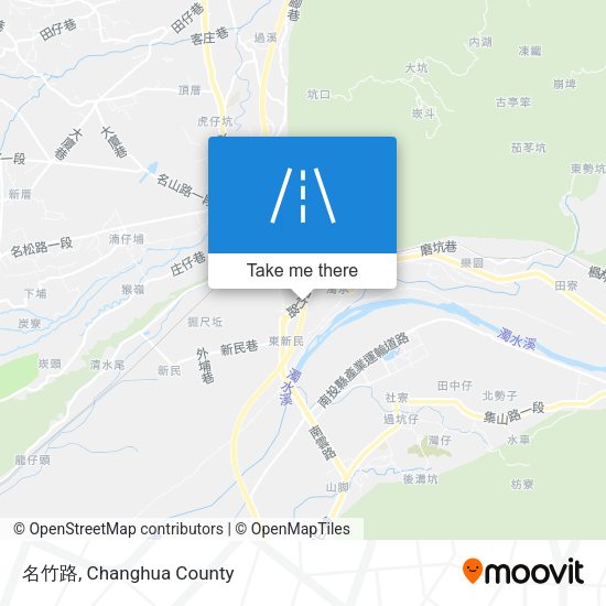 名竹路 map
