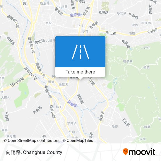 向陽路 map