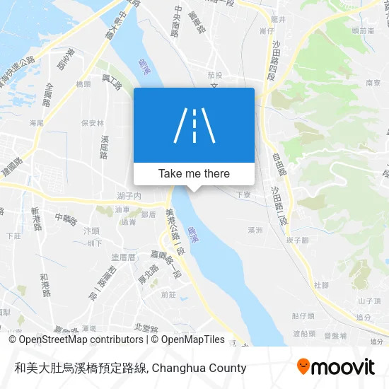 和美大肚烏溪橋預定路線 map