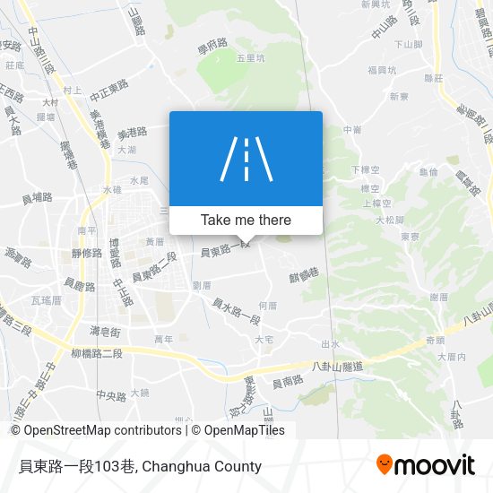 員東路一段103巷地圖