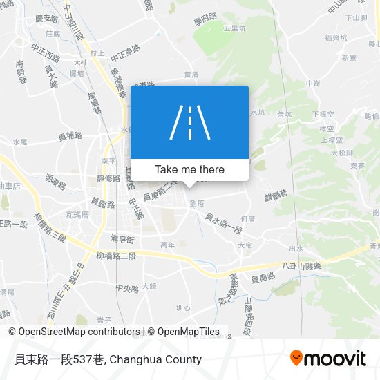 員東路一段537巷地圖