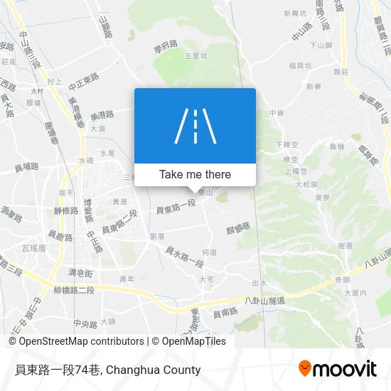 員東路一段74巷地圖