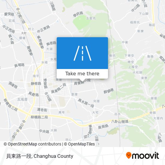 員東路一段 map