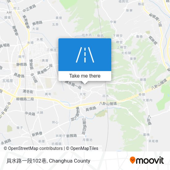 員水路一段102巷 map