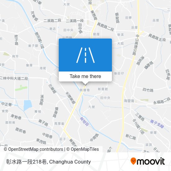 彰水路一段218巷地圖