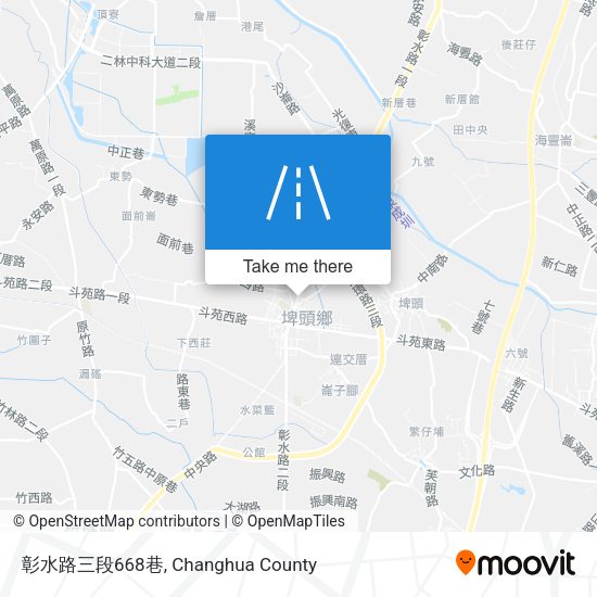彰水路三段668巷地圖