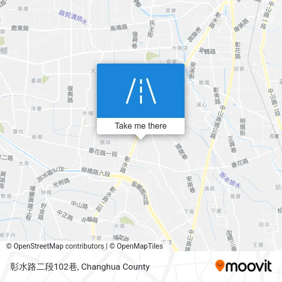 彰水路二段102巷地圖