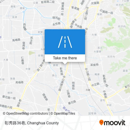 彰秀路36巷 map
