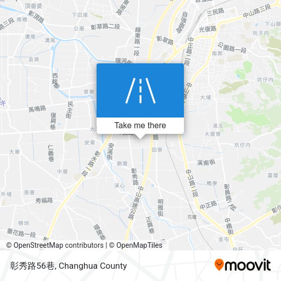 彰秀路56巷地圖