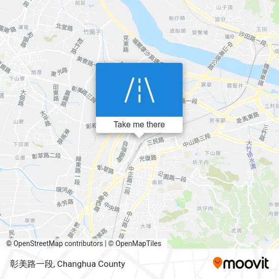 彰美路一段 map