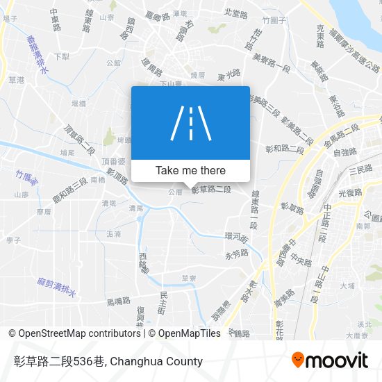 彰草路二段536巷地圖