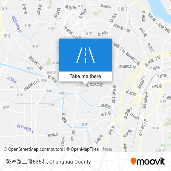 彰草路二段536巷地圖