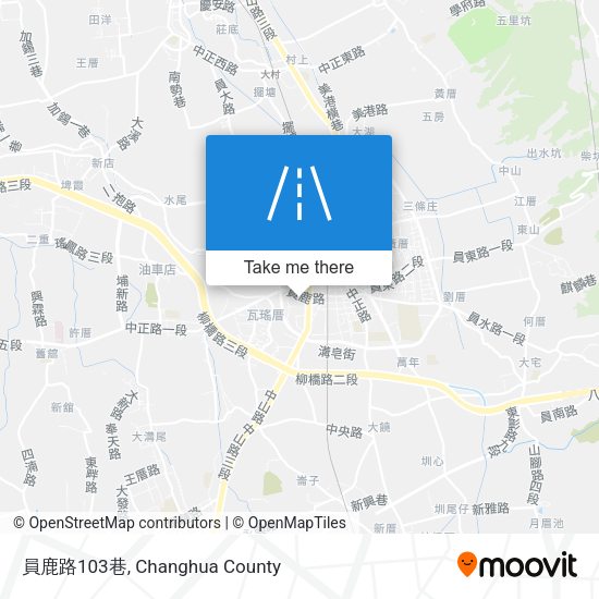 員鹿路103巷 map