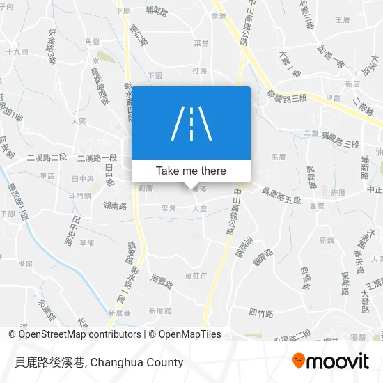 員鹿路後溪巷 map