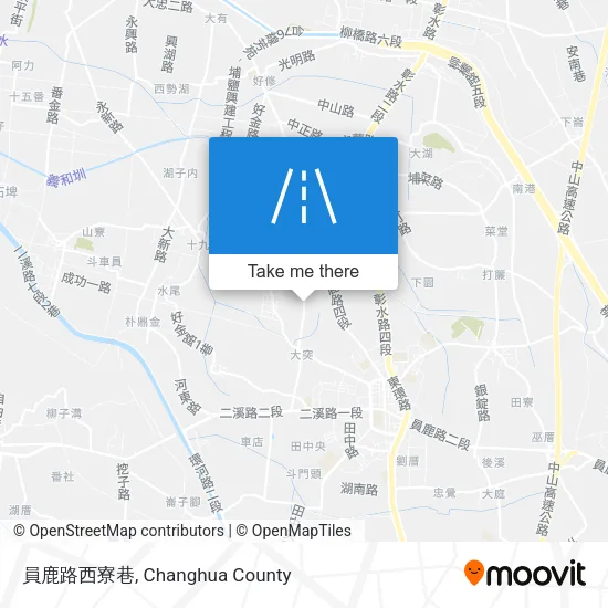 員鹿路西寮巷 map