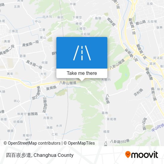 四百崁步道 map