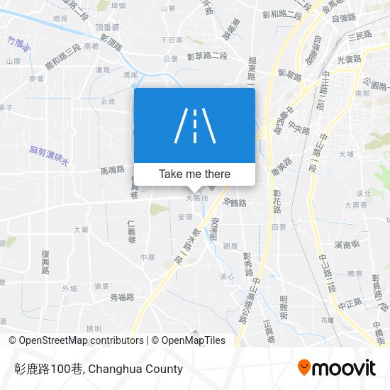 彰鹿路100巷地圖