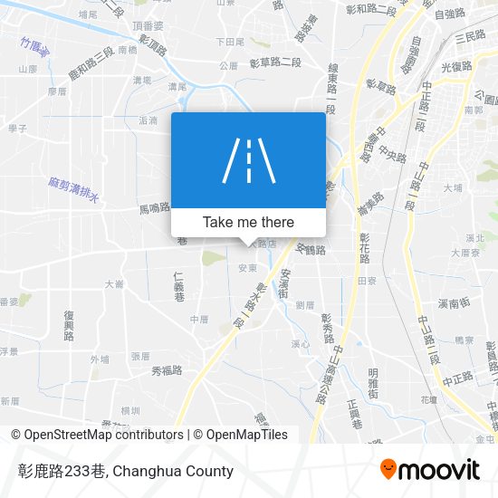 彰鹿路233巷地圖