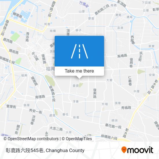 彰鹿路六段545巷地圖