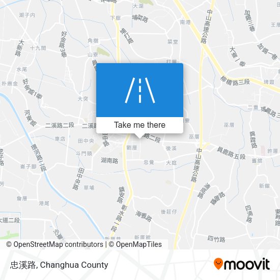 忠溪路地圖