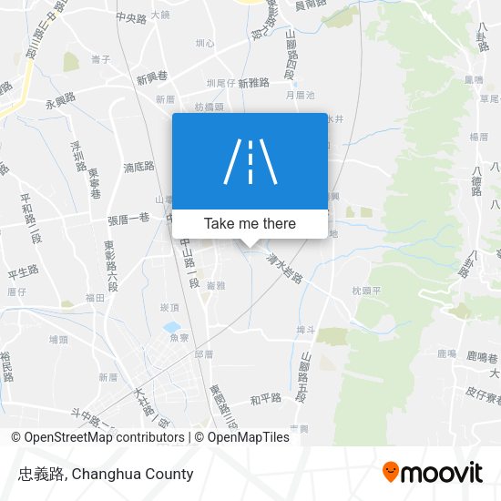 忠義路 map