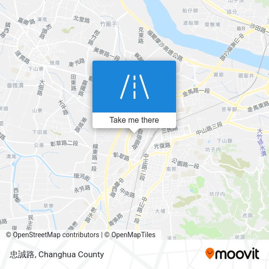 忠誠路地圖
