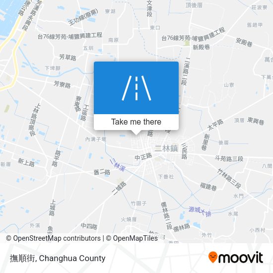 撫順街 map
