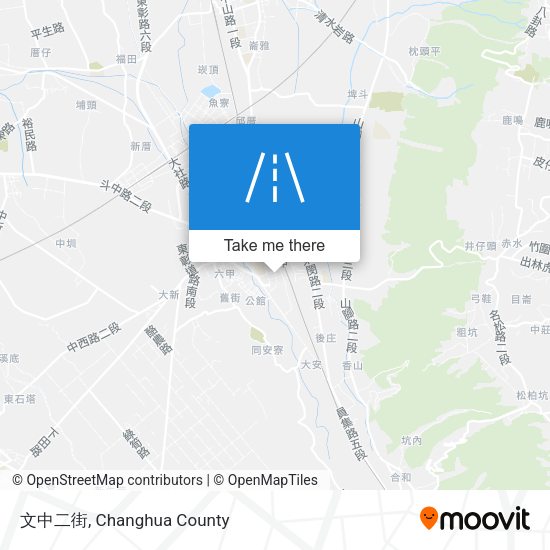 文中二街地圖