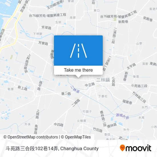 斗苑路三合段102巷14弄地圖