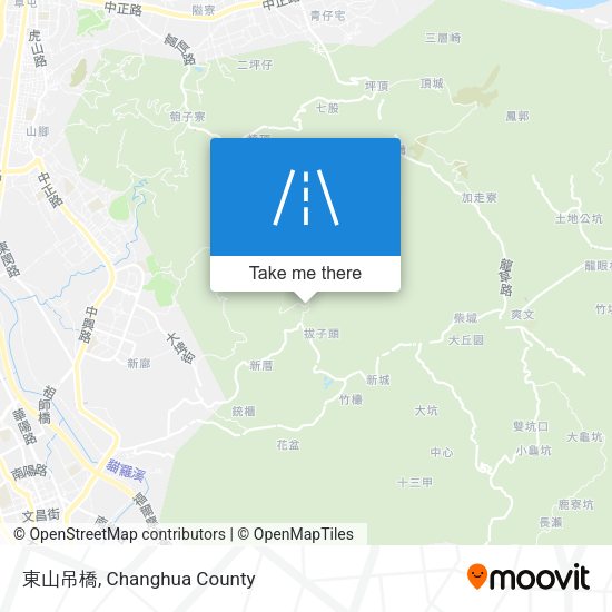 東山吊橋地圖