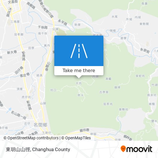 東胡山山徑地圖