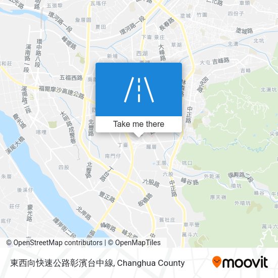 東西向快速公路彰濱台中線 map
