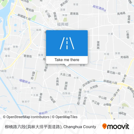 柳橋路六段(員林大排平面道路) map