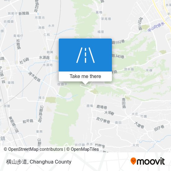 橫山步道 map