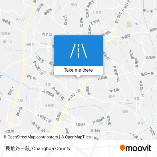 民族路一段 map