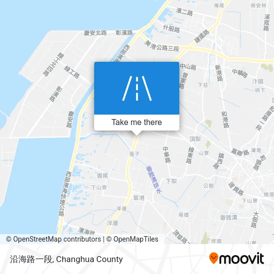 沿海路一段地圖