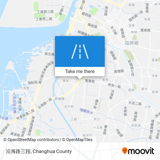 沿海路三段 map
