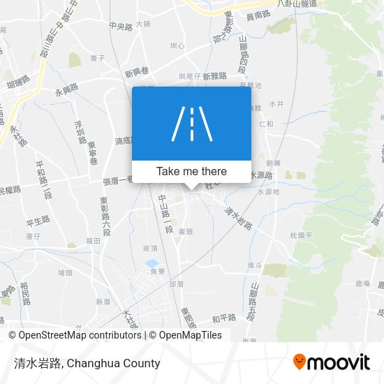 清水岩路 map