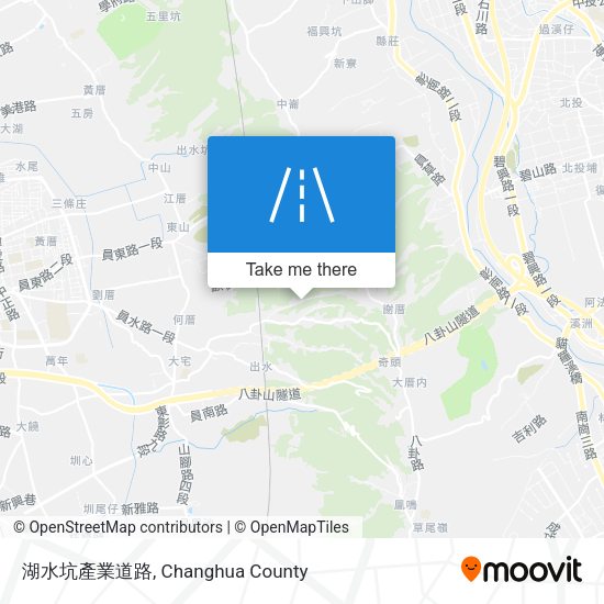 湖水坑產業道路 map